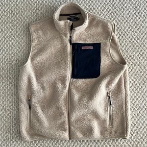 Vineyard Vines Stillwater Sherpa Fleece Vest, mens large
